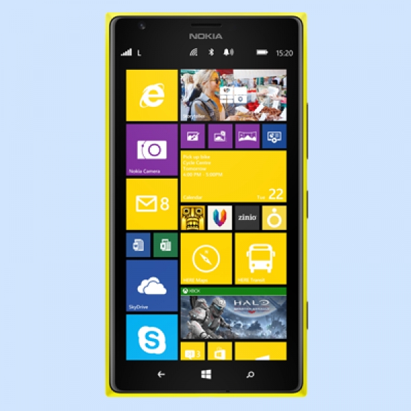 Nokia Lumia 1320 Back Cover Black/White