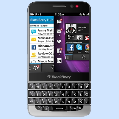 Blackberry Bold  Back Cover Black/White